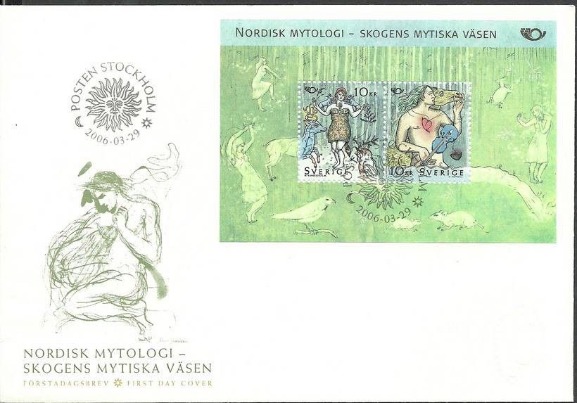 Znaczek Szwecja 2006 Mi bl21 FDC