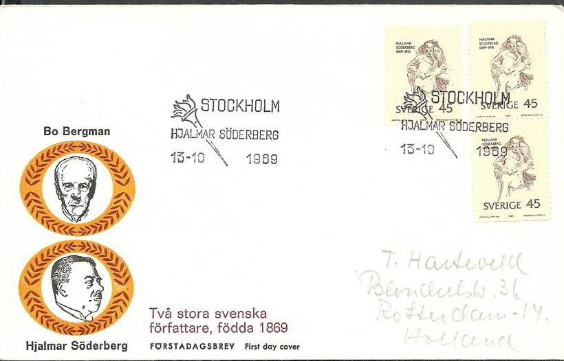Znaczek Szwecja 1969 Mi adr653 FDC