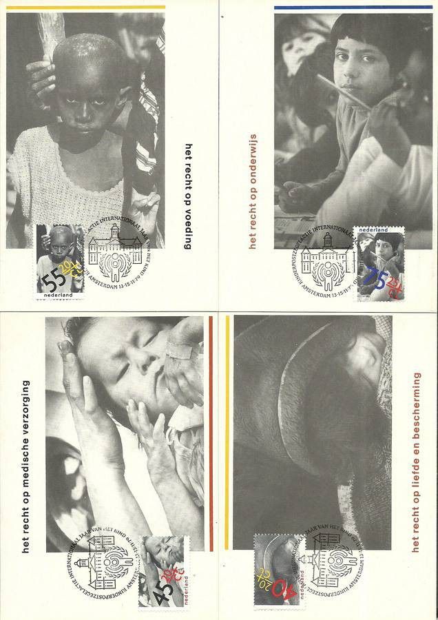 Znaczek Holandia 1979 Mi 1147-1150 Karta Max