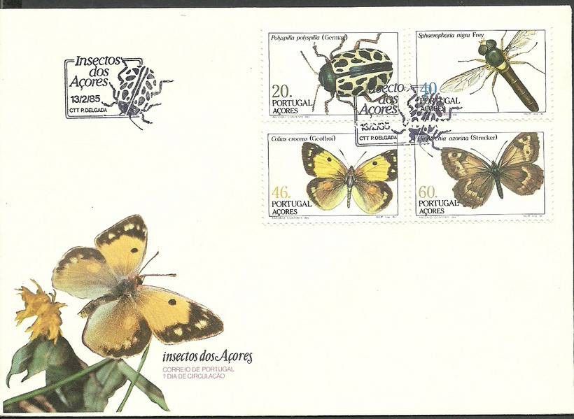 Znaczek Azory 1985 Mi 369-372 FDC