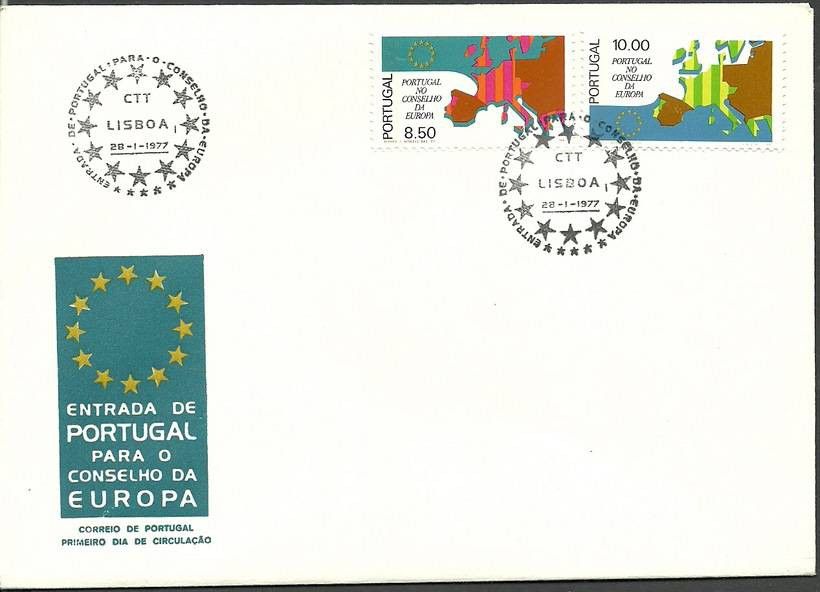 Znaczek Portugalia 1977 Mi 1348-1349 FDC