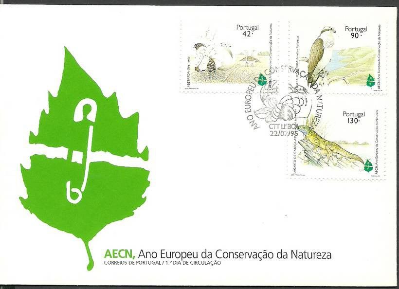 Znaczek Portugalia 1995 Mi 2063-2065 FDC