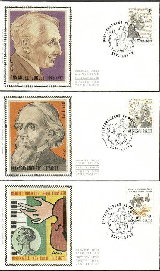 Znaczek Belgia 1979 Mi 2003-2005 FDC