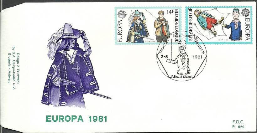 Znaczek Belgia 1981 Mi 2058-2059 FDC