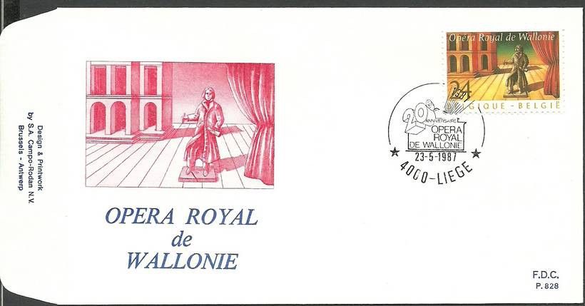 Znaczek Belgia 1987 Mi 2305 FDC