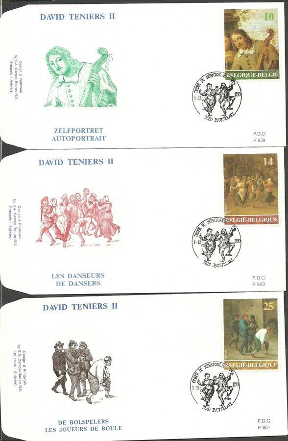 Znaczek Belgia 1990 Mi 2445-2447 FDC