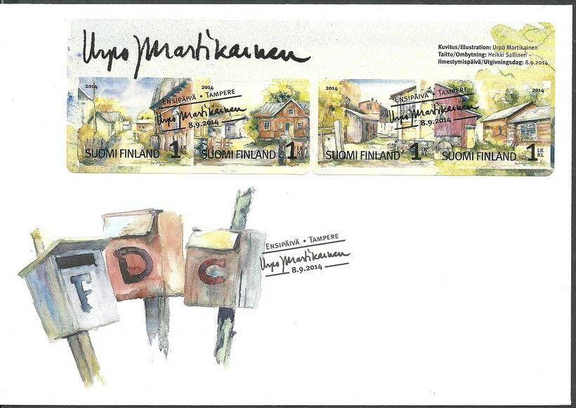 Znaczek Finlandia 2014 Mi 2321-2324 FDC