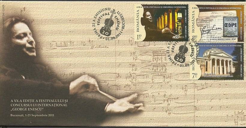 Znaczek Rumunia 2011 Mi 6556-6558 FDC