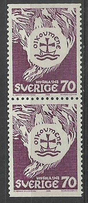Znaczek Szwecja 1968 Mi 612DoDu Czyste **
