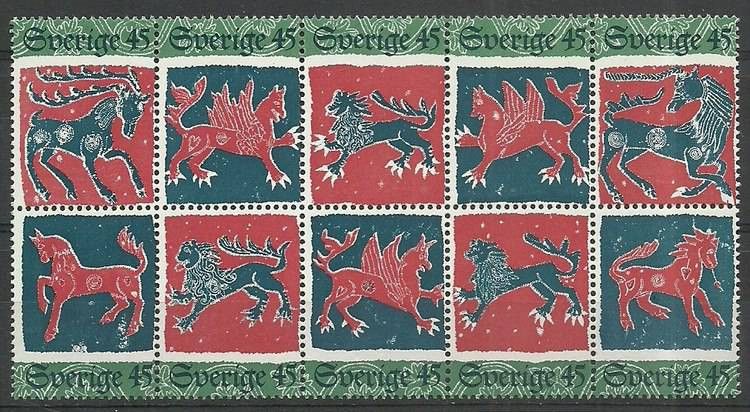 Znaczek Szwecja 1974 Mi 876-885 Czyste **