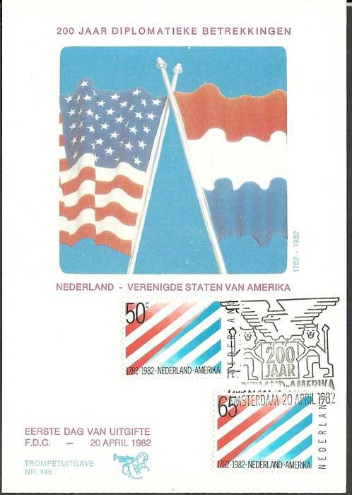 Znaczek Holandia 1982 Mi 1207-1208 Karta Max