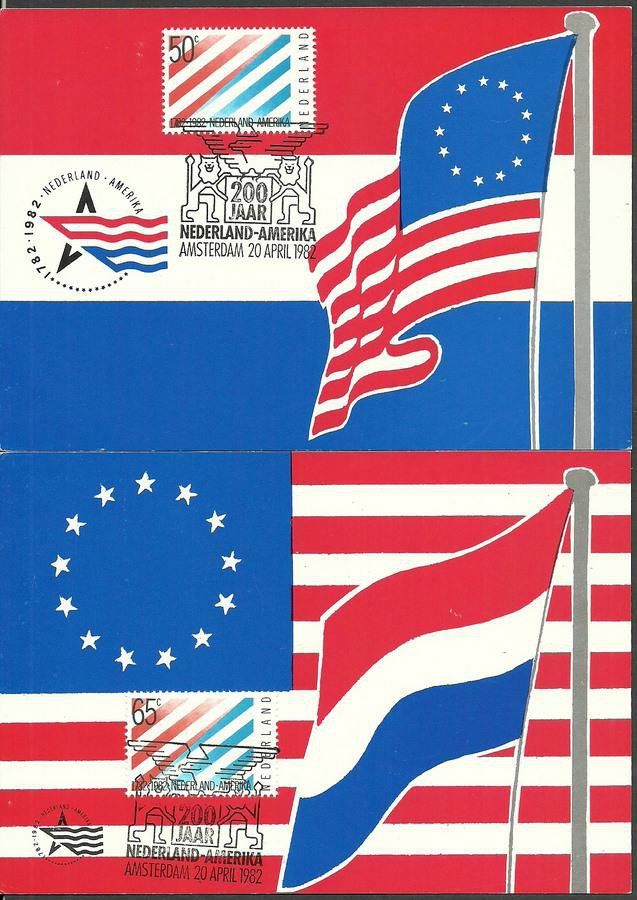 Znaczek Holandia 1982 Mi 1207-1208 Karta Max