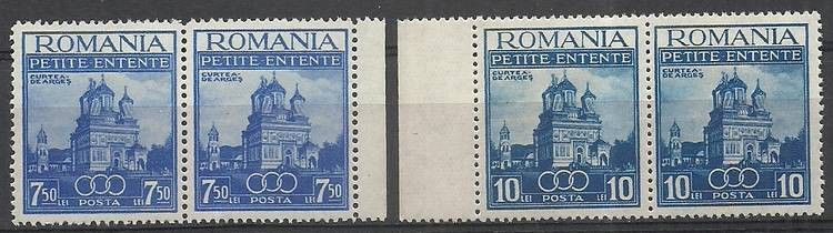 Znaczek Rumunia 1937 Mi 536-537 Czyste **