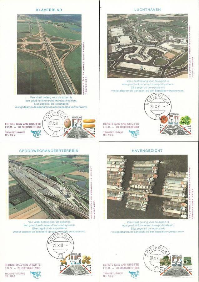 Znaczek Holandia 1981 Mi 1189-1192 Karta Max
