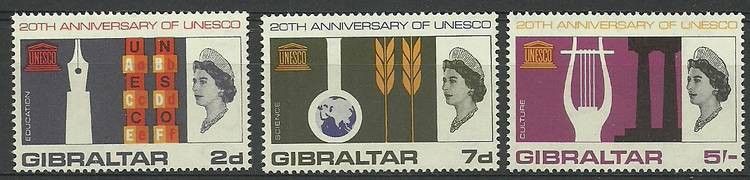 Znaczek Gibraltar 1966 Mi 185-187 Czyste **