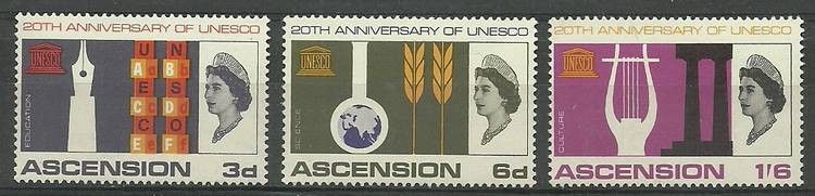 Znaczek Wyspa Wniebowstąpienia 1967 Mi 112-114 Czyste **