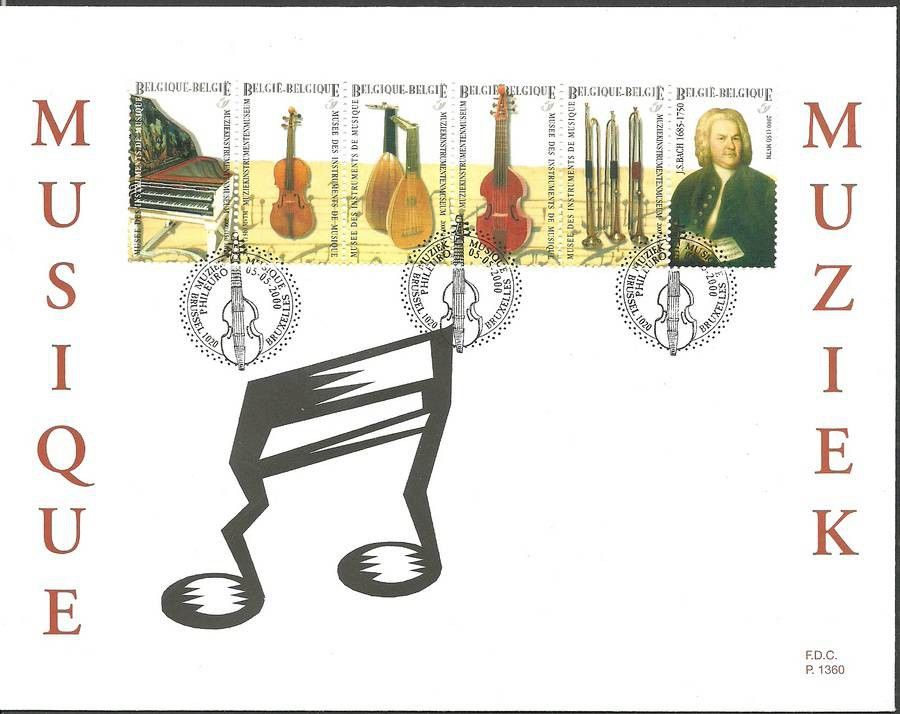Znaczek Belgia 2000 Mi 2963-2968 FDC