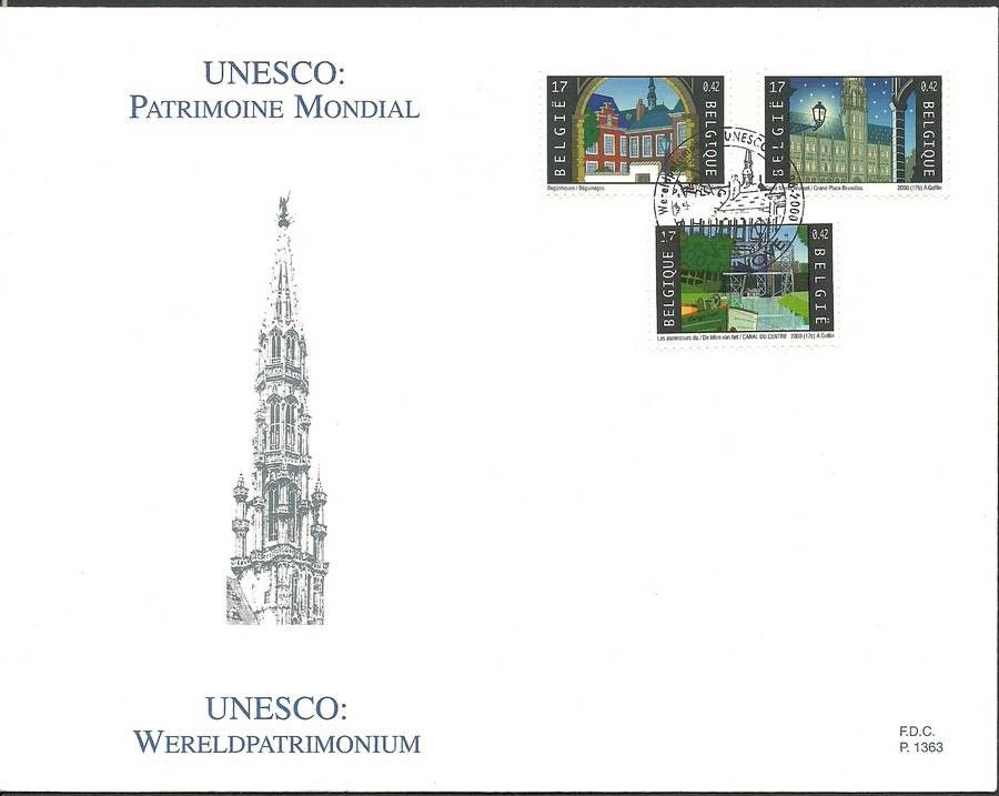 Znaczek Belgia 2000 Mi 2974-2976 FDC