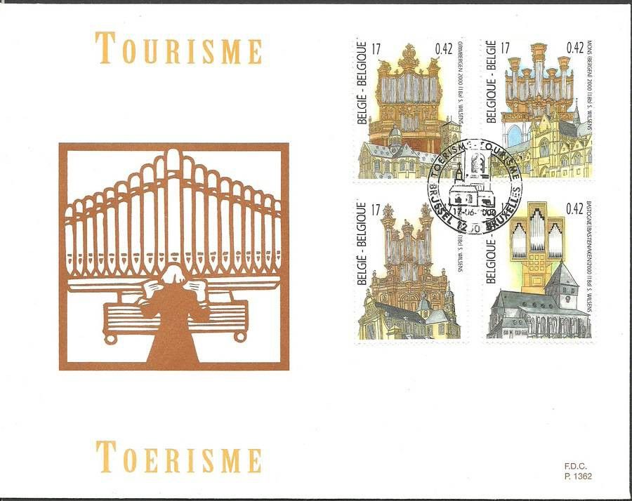 Znaczek Belgia 2000 Mi 2977-2980 FDC