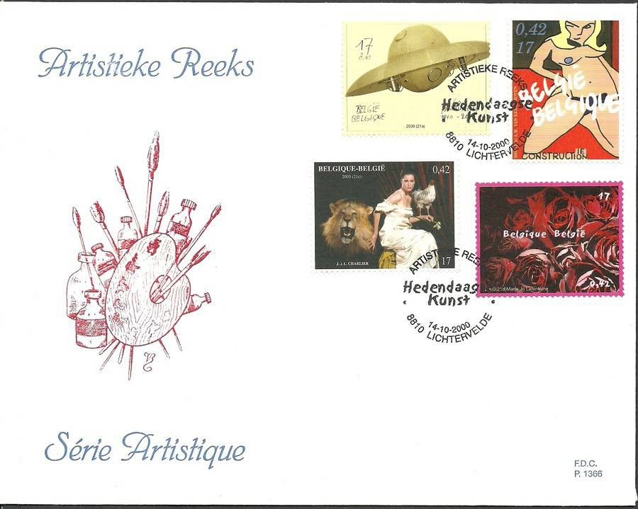 Znaczek Belgia 2000 Mi 2989-2992 FDC