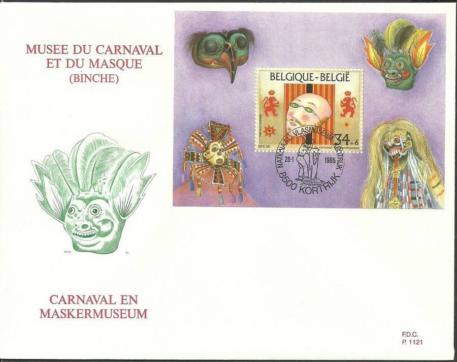 Znaczek Belgia 1995 Mi bl 64 FDC