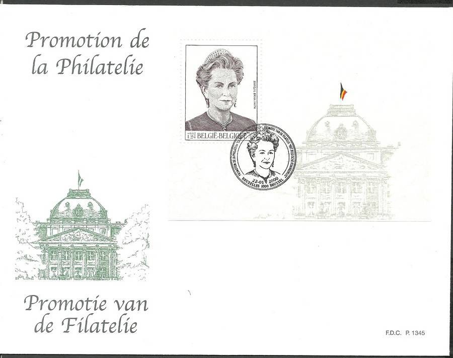 Znaczek Belgia 2000 Mi bl 75 FDC