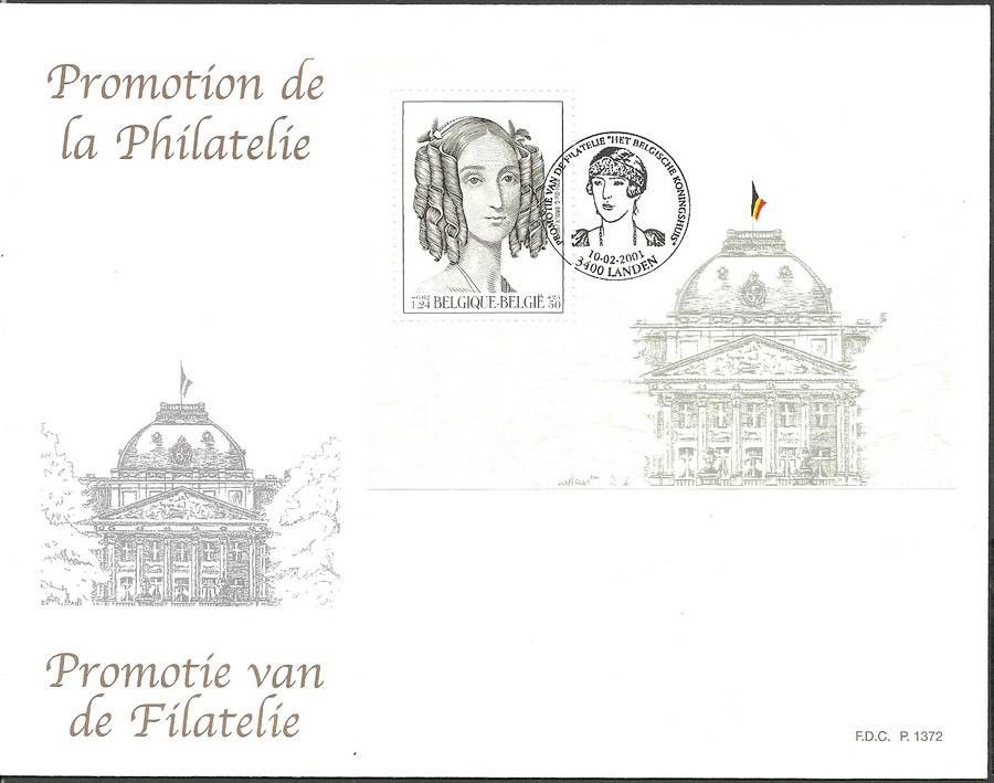 Znaczek Belgia 2001 Mi bl 78 FDC