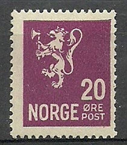 Znaczek Norwegia 1922 Mi 106 Z podlepką *