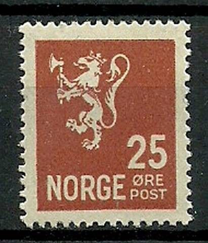 Znaczek Norwegia 1923 Mi 107 Z podlepką *