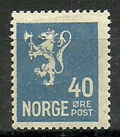 Znaczek Norwegia 1926 Mi 129A Z podlepką *