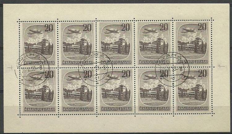 Znaczek Czechosłowacja 1951 Mi ark 681 Stemplowane