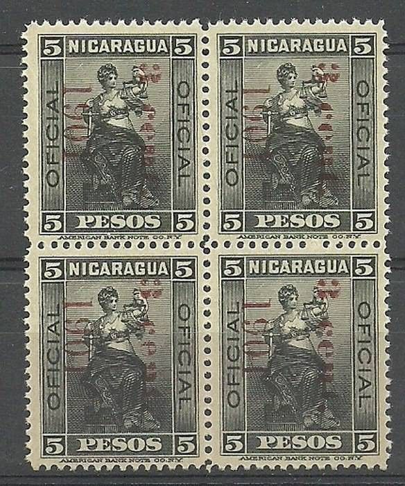 Znaczek Nikaragua 1901 Mi die 119 Czyste **