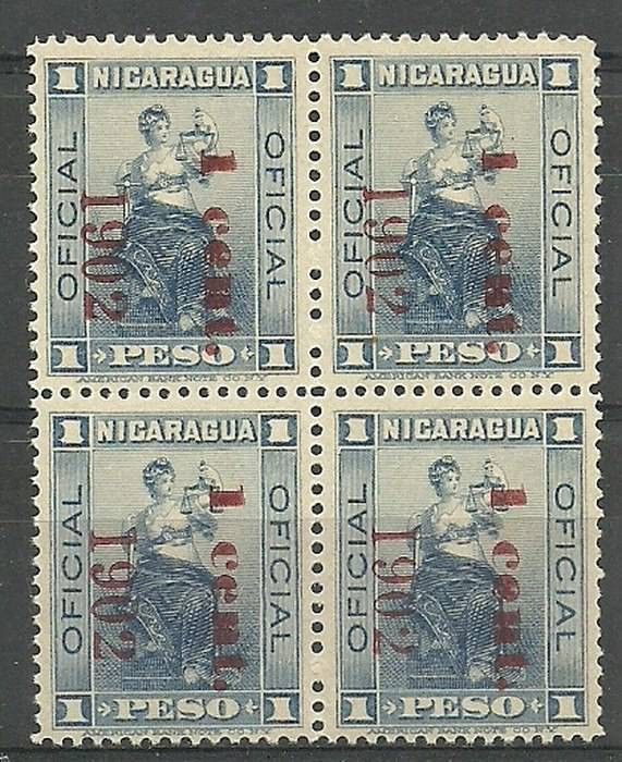 Znaczek Nikaragua 1902 Mi die 122 Czyste **