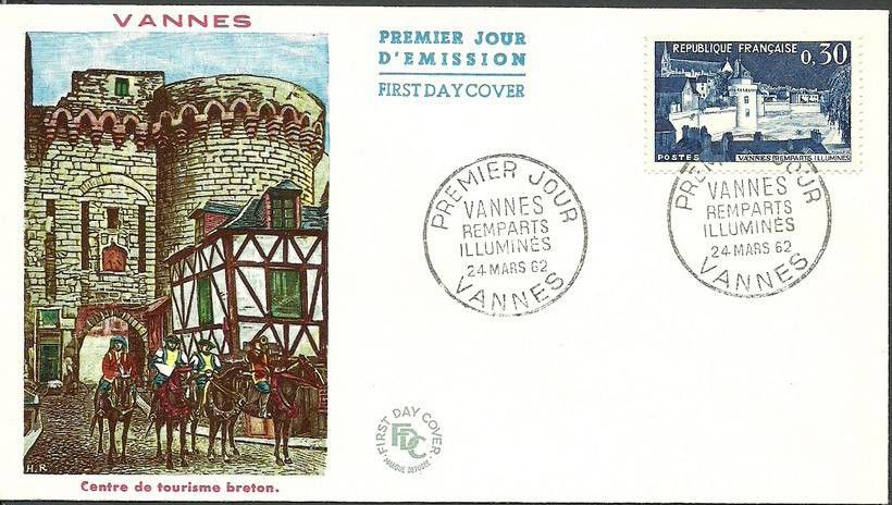 Znaczek Francja 1962 Mi 1386 FDC