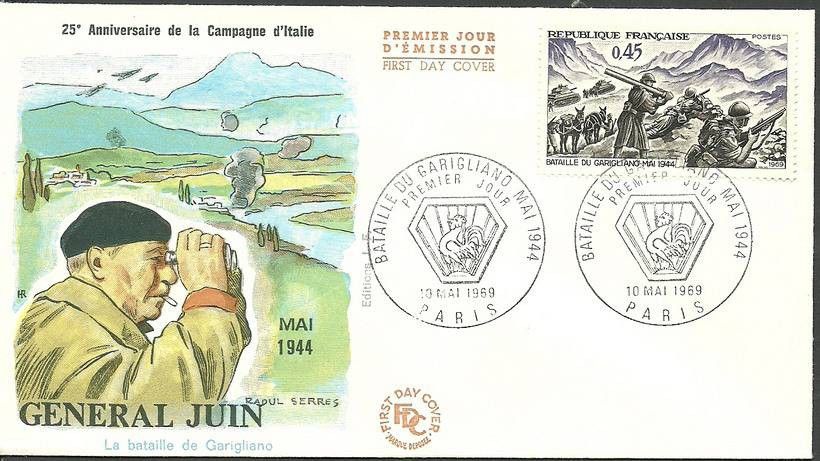 Znaczek Francja 1969 Mi 1668 FDC