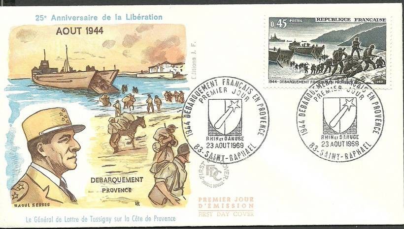 Znaczek Francja 1969 Mi 1680 FDC