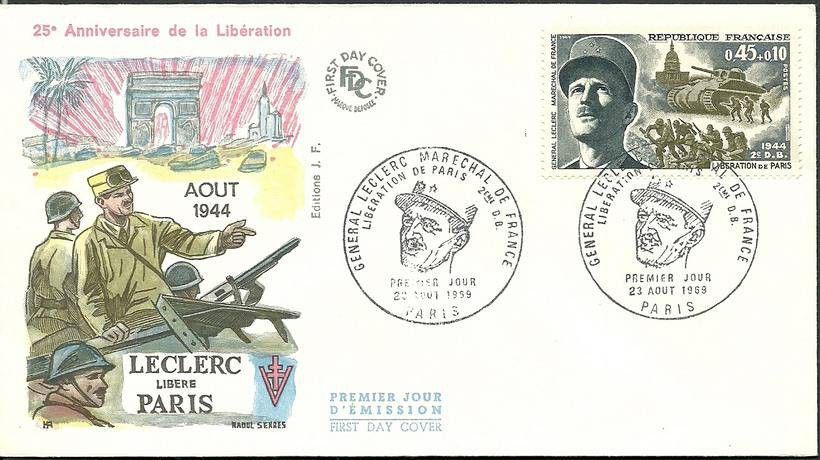 Znaczek Francja 1969 Mi 1681 FDC