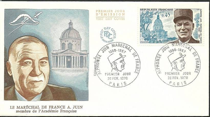 Znaczek Francja 1970 Mi 1700 FDC