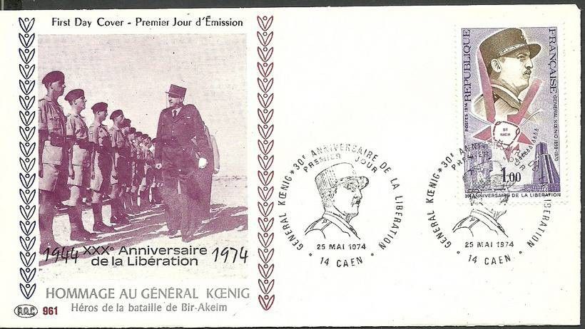 Francja 1974 Mi 1875 FDC