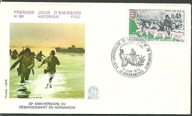 Znaczek Francja 1974 Mi 1877 FDC