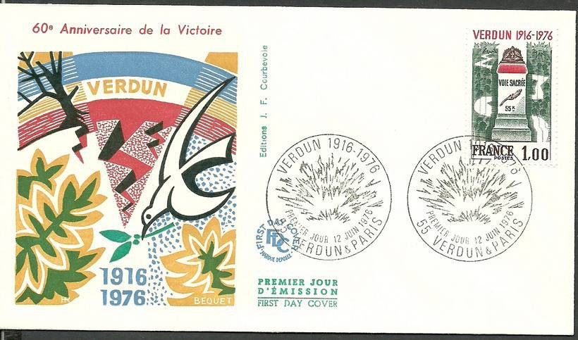 Znaczek Francja 1976 Mi 1967 FDC