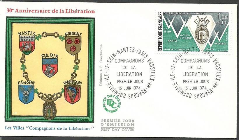 Znaczek Francja 1974 Mi 1880 FDC