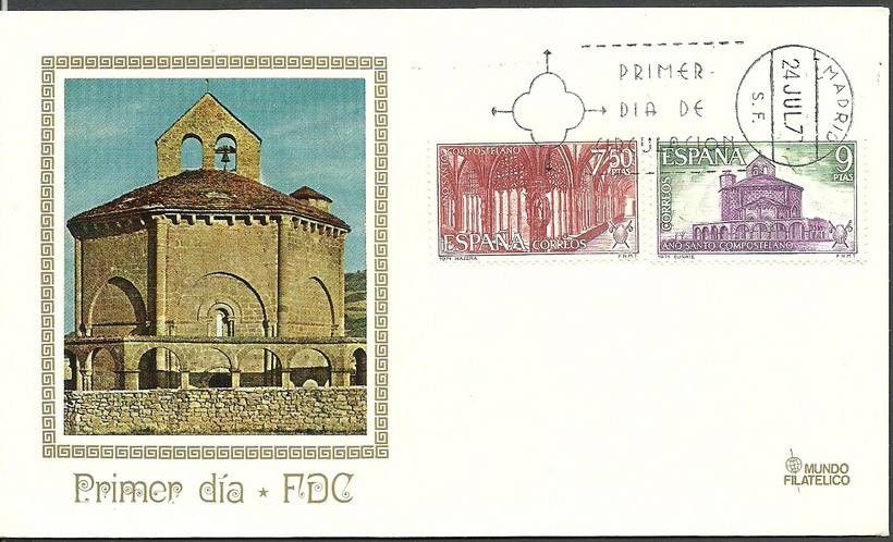 Znaczek Hiszpania 1971 Mi 1945+1947 FDC