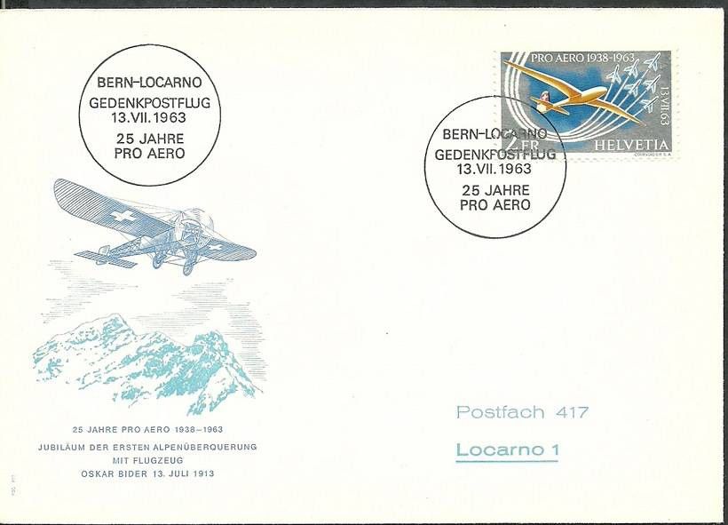 Znaczek Szwajcaria 1963 Mi 780 FDC