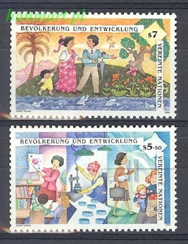 Znaczek Narody Zjednoczone Wiedeń 1994 Mi 174-175 Czyste **