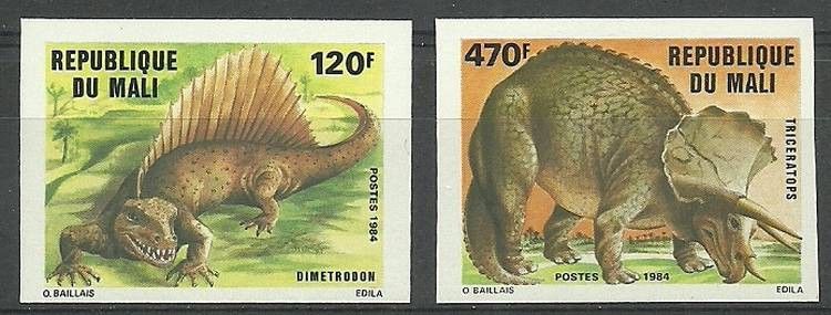 Znaczek Mali 1984 Mi 1028B+1031B Czyste **