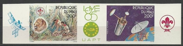 Znaczek Mali 1985 Mi 1054-1055B Czyste **