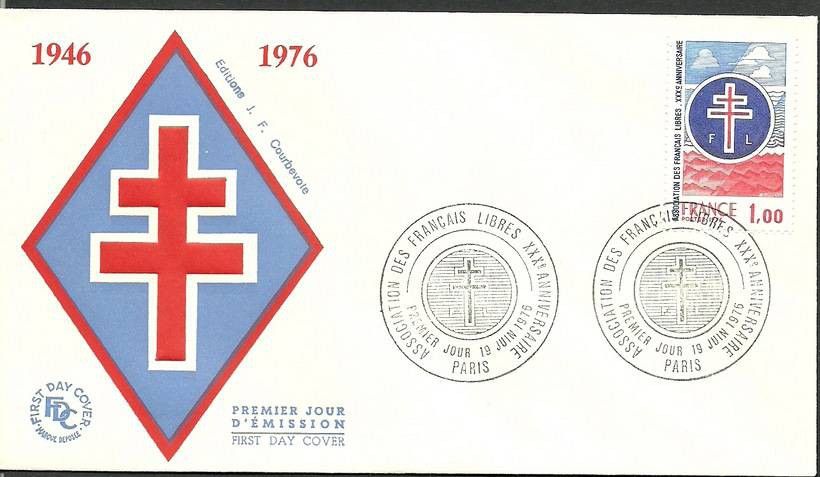 Znaczek Francja 1976 Mi 1969 FDC
