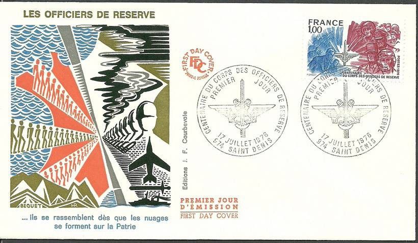 Znaczek Francja 1976 Mi 1979 FDC