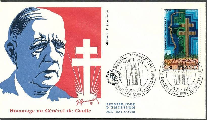 Znaczek Francja 1977 Mi 2036 FDC